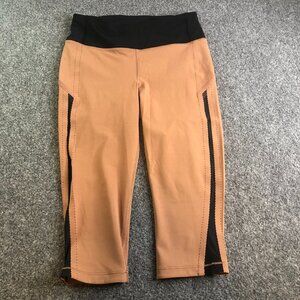 Lululemon Leggings Womens 6 Brown Smooth Stride Cropped Pockets Gym